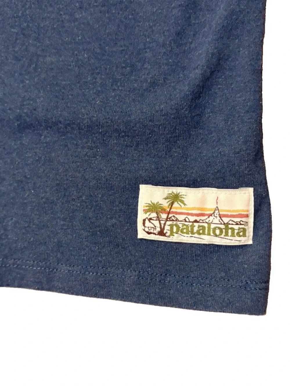 Patagonia Pataloha T-Shirt Men Large Blue Ka Loa’a Pono Hawaii Health Harvest